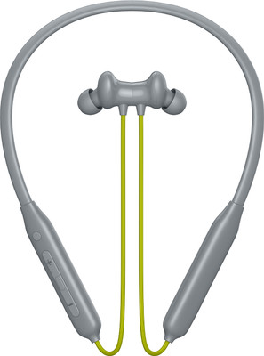 ROKAVO Z2-MAGNETIC POWER ON/OFF 50HRS Playtime Headphone Neckband (LG2) Bluetooth(Light Green, Grey, True Wireless)