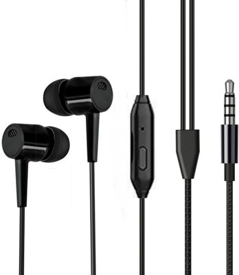kliksy AB Originals with Pure HD Sound & Super Heavy BASS Earphones Wired(Black, In the Ear)