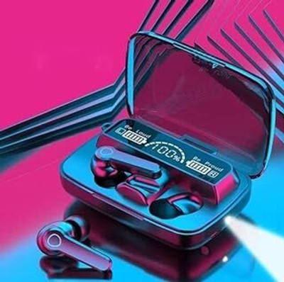 YAROH VP_M19_17Earbuds: 280H Playback + Headphones with Power Bank Bluetooth without Mic(Black, In the Ear)