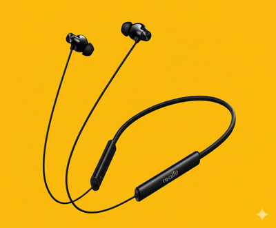 REALFIT Wireless Active 13.4mm Driver, 32 hrs Playback, Dual Device Connection Bluetooth Bluetooth(Back, In the Ear)