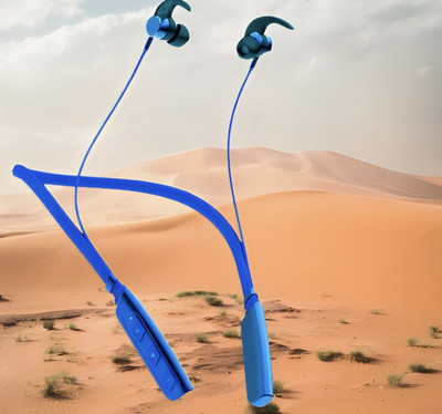 QPG STORE Rokerz 235 Pro Wireless Bluetooth Neckband(0B.296 Bluetooth(Blue, In the Ear)