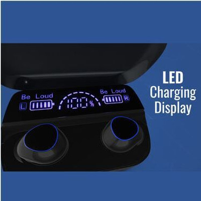 gaze me Wireless Earbuds, Bluetooth 5.0 in-Ear Headphones with USB-C LCD Charging Case Bluetooth(Black, In the Ear)