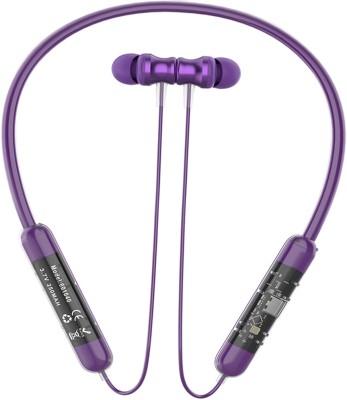 Chaebol Bluetooth Neckband Sport in-Ear with 48 Hours of Music Playtime with mic Bluetooth Gaming Headset(Purple, In the Ear)