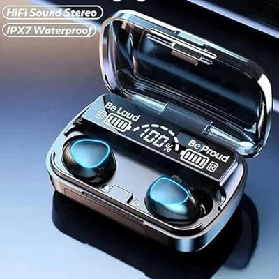 StonSell New Edition TWS M10 Gaming Earbuds Bluetooth 5.0 Wireless LED Digital Display N8 Bluetooth Gaming(Black, True Wireless)