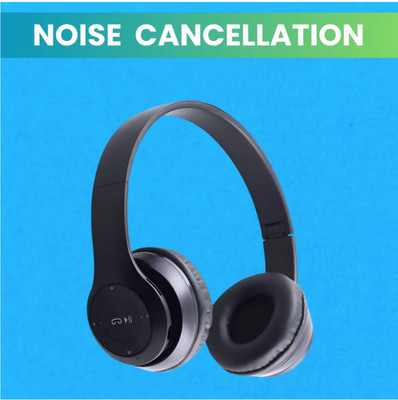 TWS Compact Wireless Foldable Bass Wave Noise Cancelling_5Y Bluetooth & Wired(Black, On the Ear)