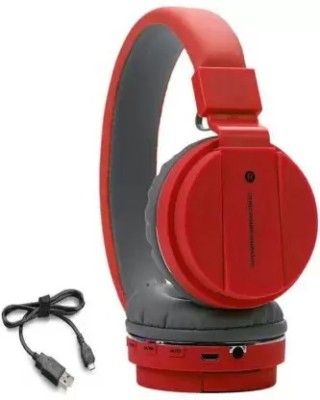 MOBONE ® Sh12 Portable Professional Wireless Calls & Volume Controller Bluetooth & Wired Headset(Red, On the Ear)