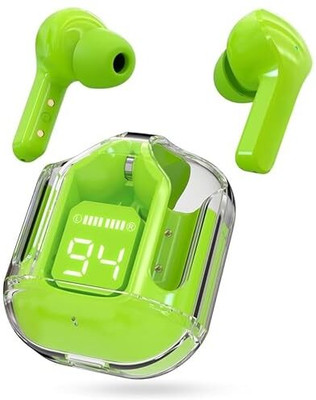 Bilbari TWS T2 Earbuds HQ sound with 1500mAh Power Bank Charging Case K2 Bluetooth Bluetooth(Green, True Wireless)