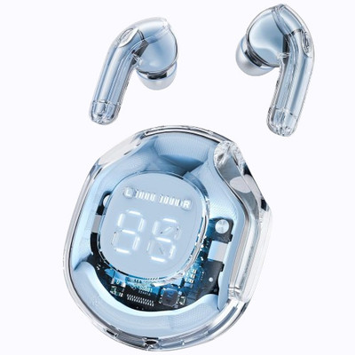 TARECON Wireless Bluetooth Earbuds for Gaming with 60ms Latency, 30H Battery Backup Bluetooth(Blue, In the Ear)