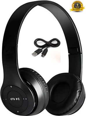 Worricow Best Quality Sports Stereo Sound Bluetooth headphone Player Bluetooth & Bluetooth(Black, In the Ear)