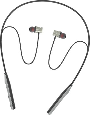 IZWI T20 New DHAMAAKA BASS Wireless Neckband 24Hrs Playtime Sports Running Sweatproof Bluetooth Gaming Headset(Black, In the Ear)