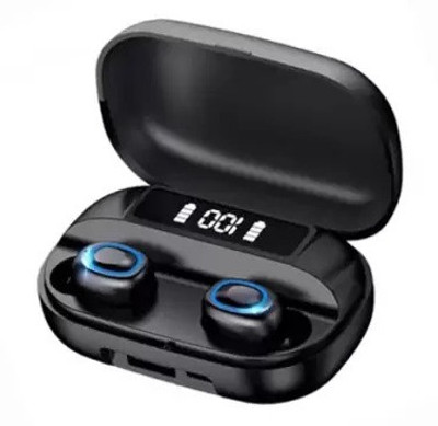 NKL LED Display 08 Earbuds Power Bank With Portable Charging Case Bluetooth(Black, True Wireless)