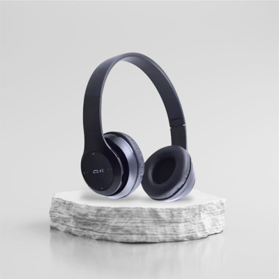 AIZINA Gaming Wireless Over-Ear Headset with Subwoofer-like Bass Sound_YV Bluetooth & Wired(Black, On the Ear)