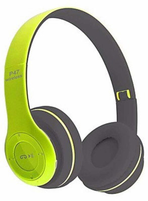 icall Wireless Bluetooth Headphonesl, with HD Sound and Bass Bluetooth(Green, True Wireless)