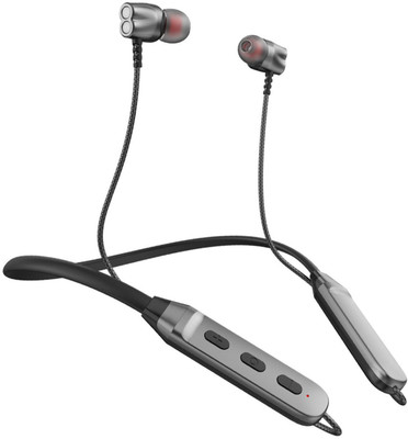 Techobucks TOP BRAND Portable Neckband Thunder Beat Sound Gaming Sports Headphone Bluetooth Gaming(GREY/BLACK, On the Ear)