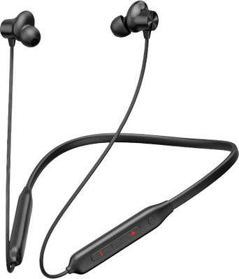 ROKAVO Magnetic Auto On/Off Wireless Neckband – With Voice Assistant Support Earphones Bluetooth(Black, In the Ear)