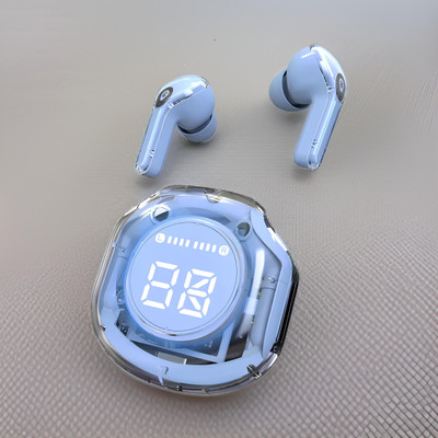 YAROH UltraPods Pro TWS Transparent Bluetooth Earbuds with Noise-Canceling 74 Bluetooth(Multicolor, In the Ear)