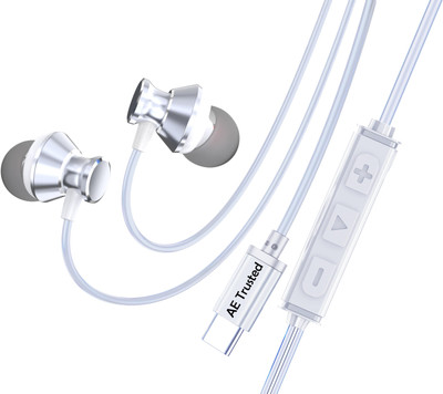 ae trusted AE-HF 012 Wired((White, In the Ear), Earphones with Mic Wired, In the Ear)