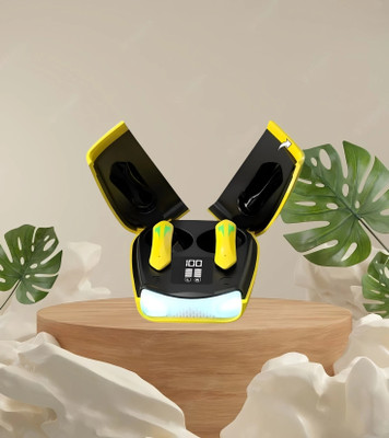 SANNO WORLD Ultrapods Gaming V5.3 Sweatproof True Wireless ANC Earbuds Y56 Bluetooth(Black, In the Ear)