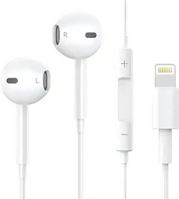 X88 Pro Wired Earphones In-Ear iPhone Earphones with Noise-Canceling Mic Wired(White, In the Ear)