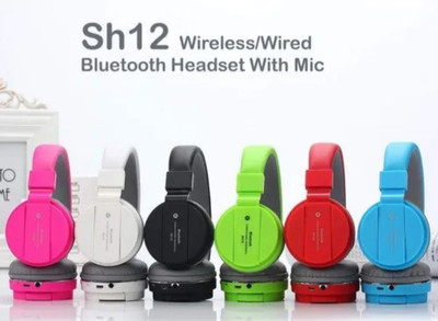 GUGGU UEJ_408B_SH12 Over the head Bluetooth Headset Bluetooth(Multicolor, On the Ear)