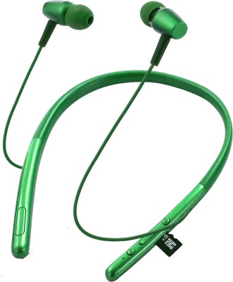 IZWI Headphones Headphones Sports Wireless Earphones with Built-in Mic Headset-A2 Bluetooth Headset(Green, In the Ear)