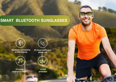 Clairbell TGJ_471W_sunglass Over the head Bluetooth Headset Bluetooth(Multicolor, On the Ear)