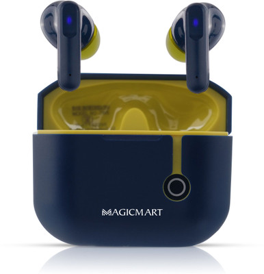 MAGICMART VERSION 5.3 Supreme Tws Hd Stereo Sound With 6 Mics Al Enx & 40hr Playtime Bluetooth(Blue, In the Ear)