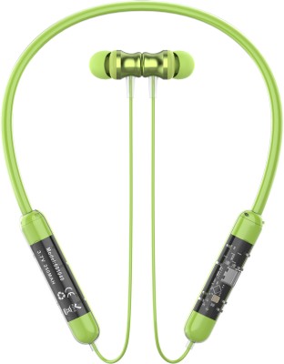 DigiClues HYDRO Neckband Upto 40 Hours Playtime with ASAP Charge Bluetooth Headset(Green, In the Ear)