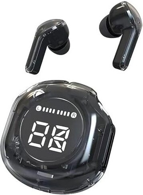 SMART SPHERE Ultapod 2 Pro Earbuds with LED. Digital Display and Transparent Case Bluetooth(Black, In the Ear)
