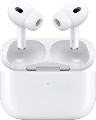 DINESH New AarPods Pro 2 (2nd generation) with MagSafe Case-(USB-C) Bluetooth(White, True Wireless)