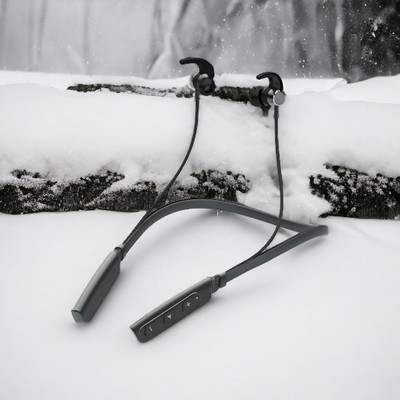 QPG STORE Rokerz 235 Pro Wireless Bluetooth Neckband(0.16 Bluetooth(Black, In the Ear)