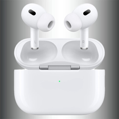 TechTide B Pods Pro 2nd generation Wireless Charging Case USB-Type C Wireless Headphones Bluetooth(White, True Wireless)
