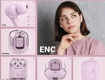 NKPR Newly Design UltraPods Buds ,Charging Case ,Sensor Touch 167 Bluetooth(Pink, True Wireless)