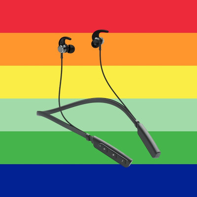 QPG STORE Rokerz 235 Pro Wireless Bluetooth Neckband(0.1196 Bluetooth(Black, In the Ear)