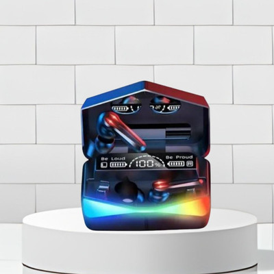 Clairbell Wireless Earbuds TWS Bluetooth 5.1, Touch Control Transparent LED DisplayA446 Bluetooth(Multicolor, True Wireless)