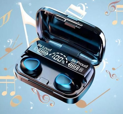 SKYPHR S10 Wireless Earbuds TWS 5.1 Dual LED Digital Display Ear Earphones M10-147 Bluetooth(Black, In the Ear)