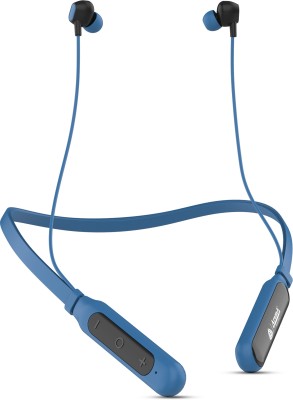 Aroma NB128 Grace 24 Hours Playting Time Deep Bass Made In India Bluetooth Neckband Bluetooth Headset(Black, Blue, In the Ear)