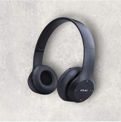 AIZINA Collapsible Bluetooth Bass Surge Pro Audio_2E Bluetooth & Wired(Black, On the Ear)