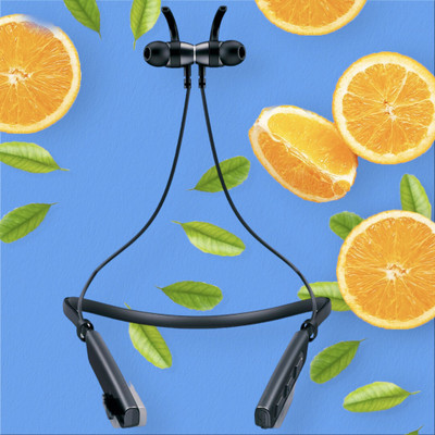 GPQ STORE Rokerz 235 Pro Wireless Bluetooth Neckband(0.1324 Bluetooth(Black, In the Ear)