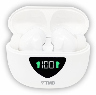TMB Prime earbuds with 32H Playback, BT Version: 5.2 & True Wireless Stereo Bluetooth Headset(White, True Wireless)