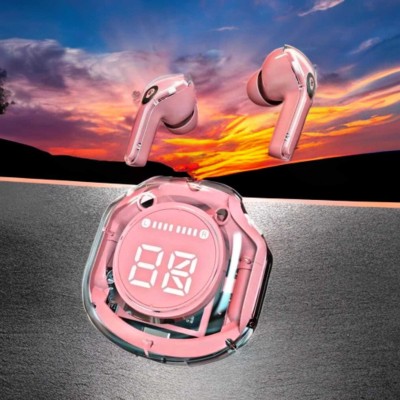 Rosario Ultrapods Pro Tws In Ear Earbud, Bluetooth Earbuds With Display Bluetooth(Pink, In the Ear)