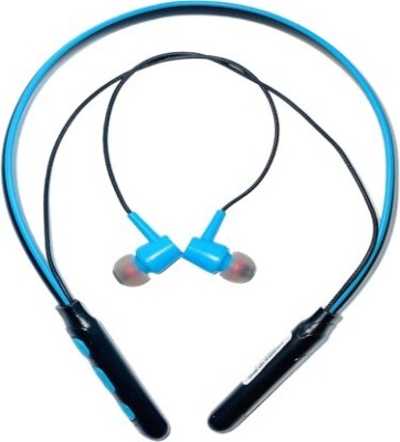 Azkiya FLR408B B11 Neck band Bluetooth Headset Bluetooth Headset Bluetooth Headset(Blue, In the Ear)