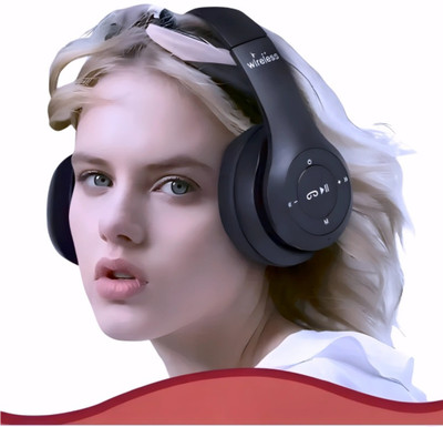 TWS Foldable Wireless Bass Master 360 Audio_9F Bluetooth & Wired(Black, On the Ear)