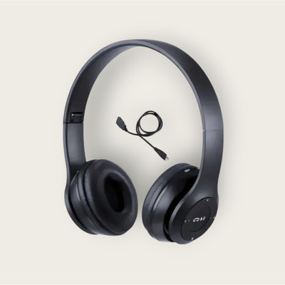 TWS Pro-Level Bluetooth Gaming Headset with Foldable Design and Mic_QM Bluetooth & Wired(Black, On the Ear)