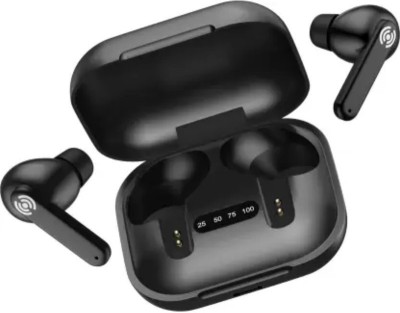 TechKing Bluetooth Truly Wireless in Ear Earbuds with Mic, Type C Charging Bluetooth Headset(Black, True Wireless)