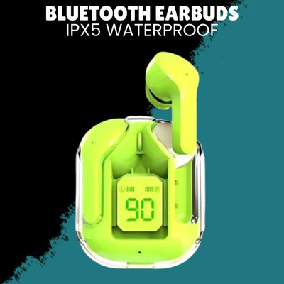 Clairbell Max UltraPods (Earbuds) Transparent Charging Case With LED Digital Display H281 Bluetooth(Multicolor, True Wireless)