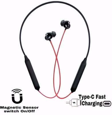TWS Gaming Neckband With 58 Hrs Playtime, ENC, Fast Pairing Earphone_QY Bluetooth & Wired(Red, In the Ear)