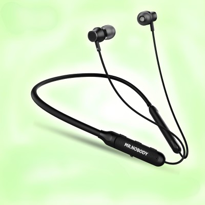 MR.NOBODY N50 With 40 HRS Playback,Fast Charging,High Bass & ASAP Charge Bluetooth N6 Bluetooth Headset(Black, In the Ear)