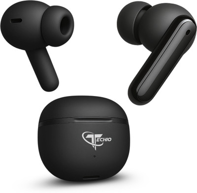 Techio TECHIO_NIRVANA_ ION_HIGH_BASE Bluetooth(Black, True Wireless)