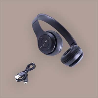 GDS Portable Fold Bluetooth UltraBass Dynamic Driver_HL Bluetooth & Wired(Black, On the Ear)